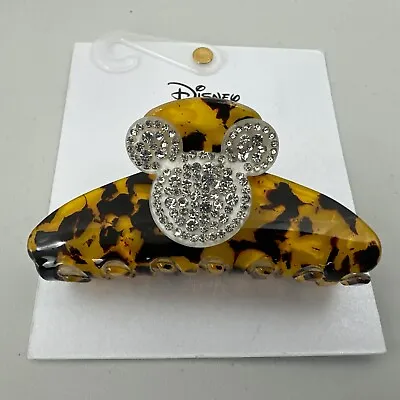 Disney Baublebar Hair Clip Claw Mickey Mouse Rhinestone Tortoise 3 1/2” New • $18