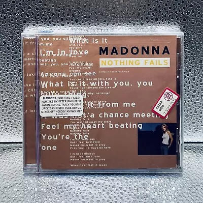 MADONNA NOTHING FAILS MAXI-SINGLE CD SEALED W/FACTORY & IMPORT STICKERS US 2003 • $40