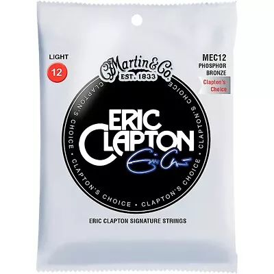 Martin MEC12 Acoustic  Clapton's Choice  Light Phosphor Bronze Guitar Strings • $6.99