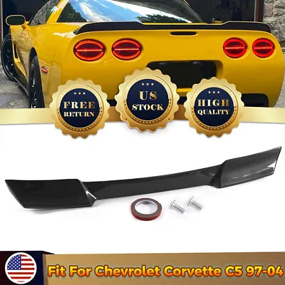 For 97-04 Corvette C5 & ZR1 Extended Style CARBON FIBER Rear Trunk Wing Spoiler • $169.97