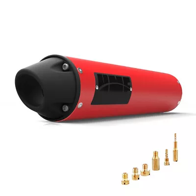 HMF Honda TRX 450R Slip On Exhaust Red W/Bkout Euro + Jets (04-05) • $474.90