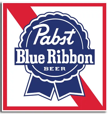 Pabst Blue Ribbon Logo Vinyl Decal / Sticker 10 Sizes!! Tracking! FREE SHIPPING! • $59.99