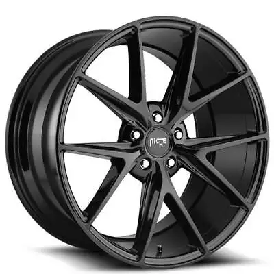 4ea 20  Staggered Niche Wheels M119 Misano Gloss Black Rims(S45) • $1586