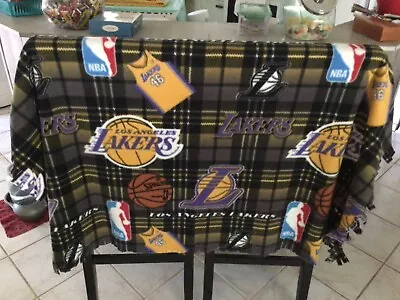 La Lakers Decorative Fringed Throw • $39.49