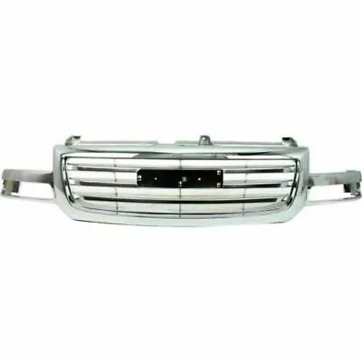 Front Grille Chrome/Black 15002500LD Fits 2003 2004 2005 2006 2007 GMC Sierra • $84.38