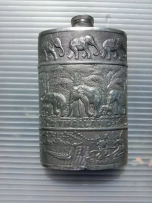 Vintage Pewter Hip Flask • $80