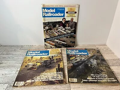 Model Railroader Magazine 1987 1989 Lot Of 3 • $10.50