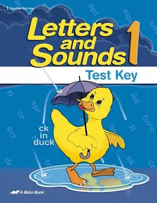 Abeka Letters And Sounds 1 Test Key Fourth Edition - 1st Grade  • $10