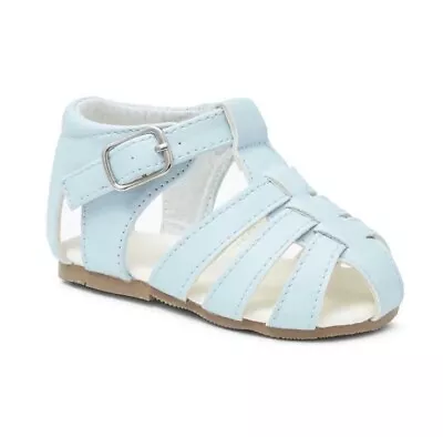 Baby Boys Romany Spanish Style Sandal With Buckle Fastening Summer Shoe UK 7 • £7.49