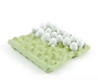 Dolls House Carton Tray Of Eggs Kitchen Shop Country Store Farm Accessory 1:12 • £3.40