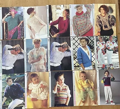 Vintage / Retro Knitting Patterns Marshall Cavendish X 15 - 1980’s • £7.50