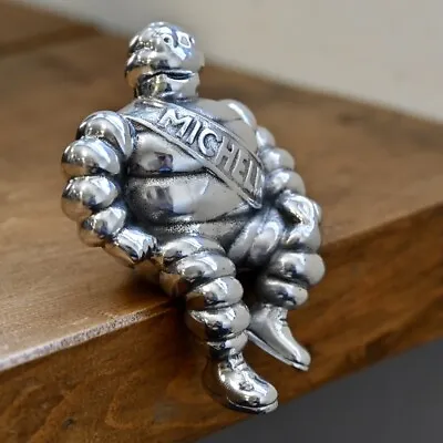 Aluminium Michelin Man Car Bonnet Scooter Mascot Bibendum Hood Collectable • £24.99