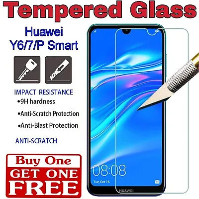 F009 Tempered Glass For Huawei PSmart/Y6/Y7/PRO/Prime/2019 Best Choice Glass • £1.99