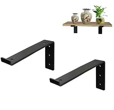 Shelf Brackets 12 Inch Lip Brackets For Shelves Industrial Forged Steel Heav... • $30.27