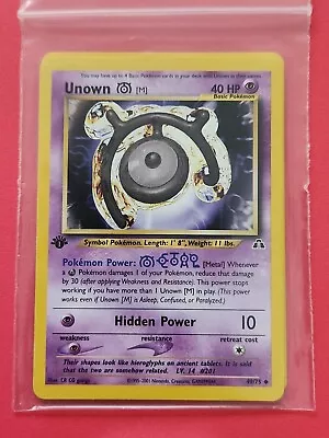 Pokemon Cards UNOWN 1st Edition NEO DISCOVERY  -  49/75 MINT • $5