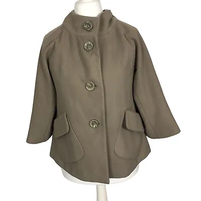 Marks & Spencer Autograph Size 10 Sable Brown Lined Autumn Winter Jacket Coat • £11.99