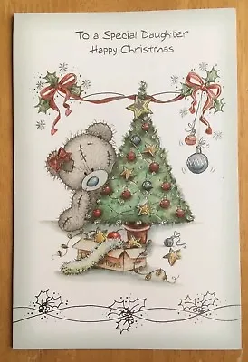 'Special Daughter' Me To You Christmas Card - Tatty Bear - 9”x6” Xmas - Ladybird • £2.25