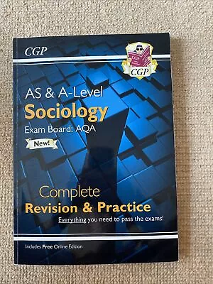 CGP AS & A Level Sociology Complete Revision And Practice AQA • £15