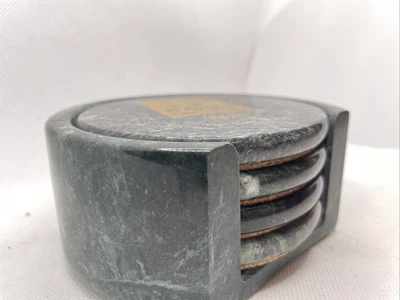 £25.55 • Buy A R KAMM  Granite Round  Placemats Salm Crystal ADVERTISING Orig Box