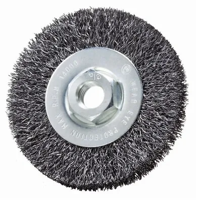 5 Pack - 4  X 1/2  X 5/8-11  Crimped Wire Wheel Brush (Carbon Steel) Quantity 5 • $44.99