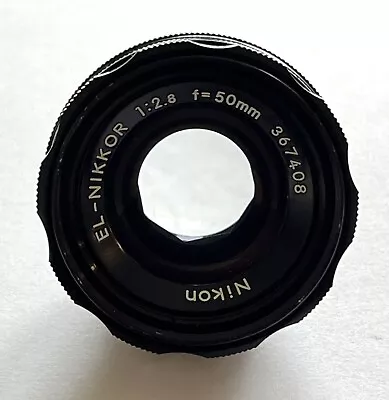 WORKS GREAT Nikon EL Nikkor 50mm F/2.8 Enlarging Enlarger Lens For L39 M39 #3 • $29.99