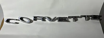 Vintage CORVETTE Rear Deck Letter Emblems With Nuts 1972 CHEVROLET STINGRAY C3 • $22.89