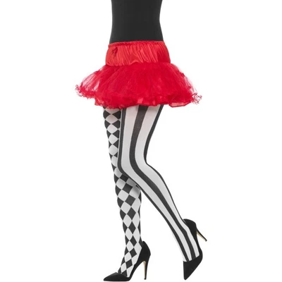 $25.67 • Buy Adult Harlequin Jester Tights Fancy Dress Halloween Accessory Gothic Circus