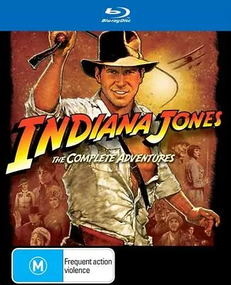 INDIANA JONES : The Complete Adventures 1 2 3 4 : NEW Blu-Ray Box Set • $54.90