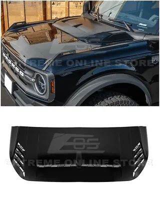 For 21-Up Ford Bronco Raptor Style Matte Black Front Hood Bonnet Scoop Cover • $169.98