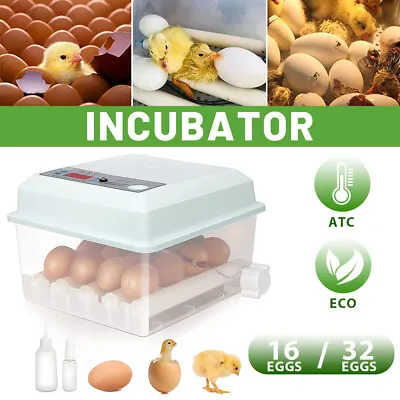 16-36 Egg Incubator Automatic Digital Led Hatch Turning Chicken Duck Egg Poultry • $41.99