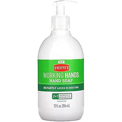 O Keeffes 9072842 12 Oz Working Hands Unscented Scent Hand Soap - Pack Of 4 • $42.66