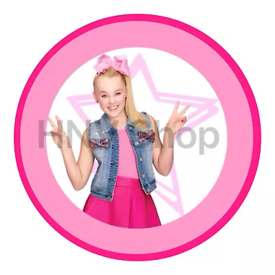 JOJO SIWA Edible Birthday Cake Icing Sheet Topper Decoration Round Images • $9.99