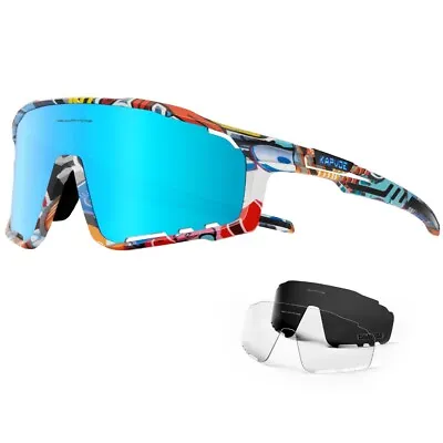 Polarized Sunglasses Men Women MTB Cycling Glasses Sports Riding Bicycle Goggles • $19.99