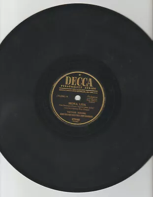 VICTOR YOUNG 1950 MONA LISA / THE 3rd MAN THEME 78rpm- DECCA # 27048 • $10