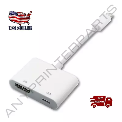 Sonilco 8 Pin To HDMI Digital Adapter 1080P HDMI Cable For Apple IPad IPhone • $14.95