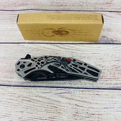 Spider Collectible Opening Blade Folding EDC Survival Pocket Knife 8  New! • $12.99