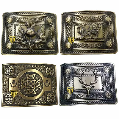 MT Men's Scottish Kilt Belt Buckle Various Design Antique Finish Celtic Buckles • $14.93