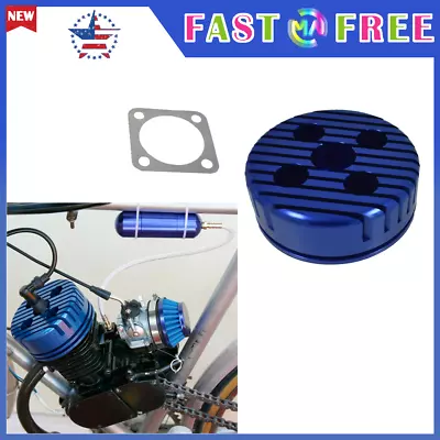 Blue Racing CNC Cylinder Head For 66cc 80cc Gas Motorized Bicycle Bike  Round • $36.99