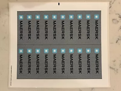 LEGO STICKER SHEET For 10155 (sheet 2) Maersk Line Container Ship New & Genuine • $26.99