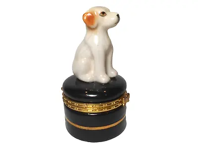 Ceramic Labrador Sitting Dog Trinket Box • $12.99