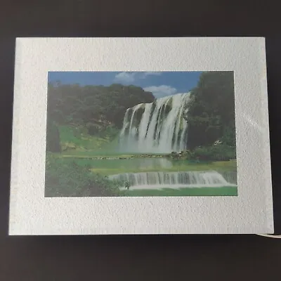 Vintage Wall Art Mirror Frame Waterfall Picture Light W/Motion • $28