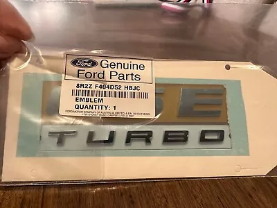 Genuine Ford FG G6E  Turbo Boot Lid BADGE Emblem - BLACK - 8R2ZF404D52HBJC • $75