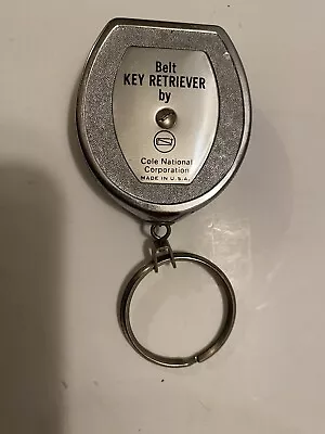 Vintage Cole National Corp Belt Key Retriever Retractable Key Ring. • $9.99