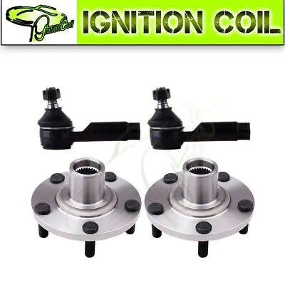 4PCS Steering Parts 2 Wheel Hub 2 Outer Tie Rod End For Nissan Maxima 2004-08 • $85.28