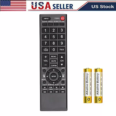 TV Remote Control CT-90325 Replace For Toshiba 40E200UM 55G300U 22AV600 32DT2U1 • $7.29