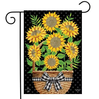 Primitive Sunflowers Autumn Garden Flag Floral Fall 12.5  X 18  Briarwood Lane • $6.99