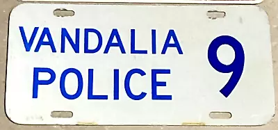 70s Vandalia POLICE License Plate Missouri Illinois Ohio Michigan Indiana MT WV? • $69.99