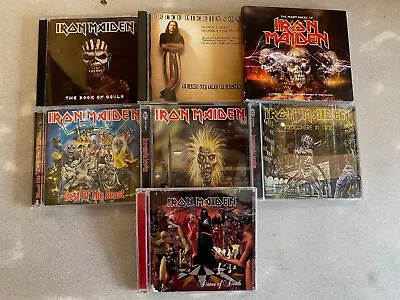 Iron Maiden CD Lot Of 7! Dance Somewhere Book Best Many Faces Dickinson Tears+ • $21.50