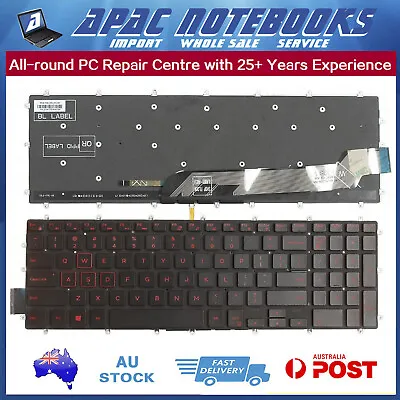 Genuine Keyboard Red Backlit For DELL Inspiron 2 In 1 7778 7779 7577 7773 • $44.40