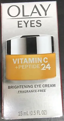 2 BOX Olay Vitamin C Peptide 24 Eye Cream Fragrance- 0.5 Oz (i8) DAMAGE BOX • $26